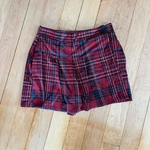 Hollister Plaid Mini Skort
